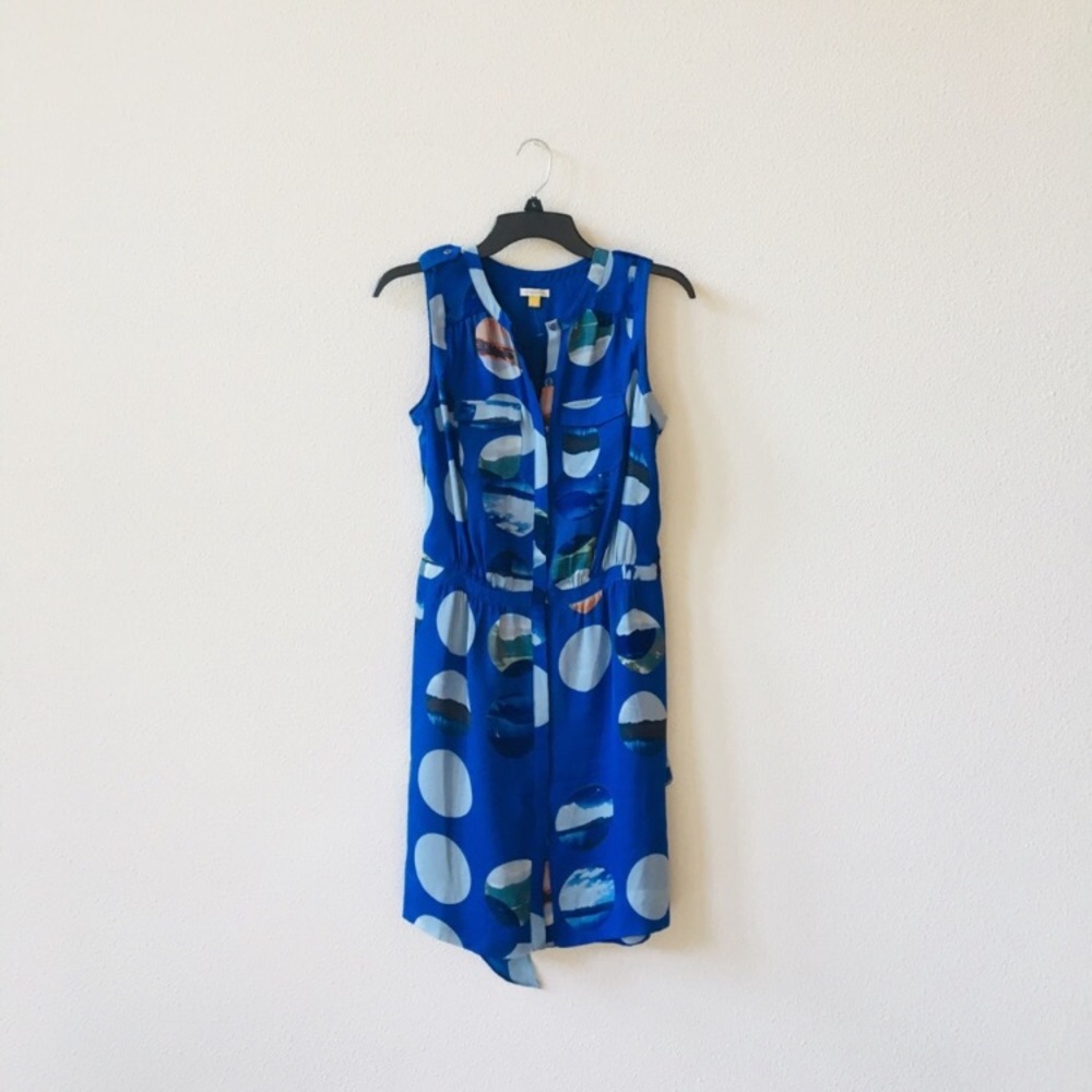Leifsdottir Silk Button Front Dress, Size S